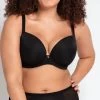 Curvy Kate Smoothie T-Shirt Plunge Bra Black 2 Curvy Kate Smoothie T-Shirt Plunge Bra Black -Fashion underwear SmoothiePlungeTShirtBraCurvyKate