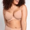 Curvy Kate Smoothie T-Shirt Plunge Bra Latte -Fashion underwear SmoothieT ShirtPlungeBraLatte