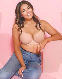 Curvy Kate Smoothie T-Shirt Plunge Bra Latte -Fashion underwear SmoothieT ShirtPlungeBraLatte3