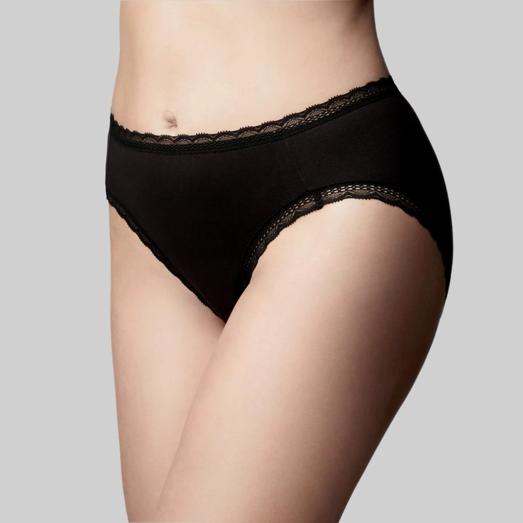 Cotton Classic Hi Cut Brief Black 4 Cotton Classic Hi Cut Brief Black - Image 2