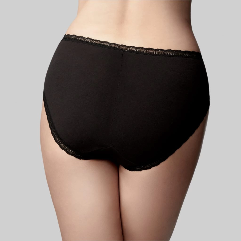 Cotton Classic Hi Cut Brief Black 5 Cotton Classic Hi Cut Brief Black - Image 3