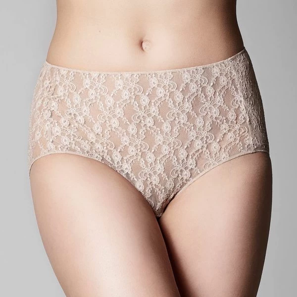 Classic Lace Full Brief Nude 3 Classic Lace Full Brief Nude