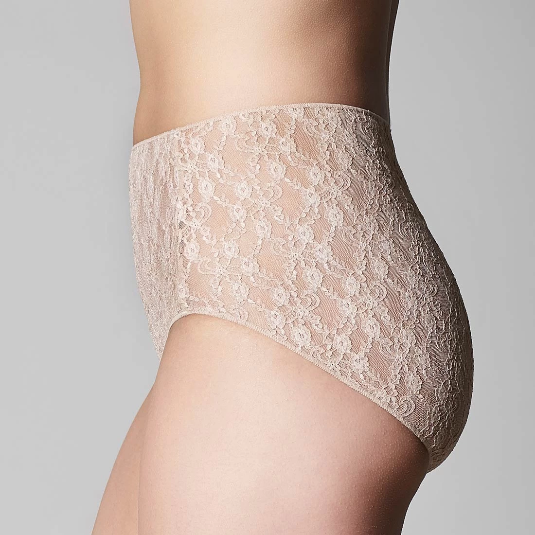 Classic Lace Full Brief Nude 4 Classic Lace Full Brief Nude - Image 2