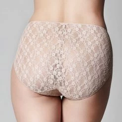 Classic Lace Hi Cut Brief Nude -Fashion underwear TK Classic lace nude hicutbrief 03 v2