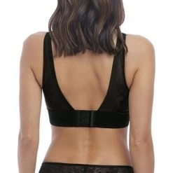 Wacoal Net Effects Bralette Black -Fashion underwear WA810340 BLK back Wacoal Net Effects Black Bralette