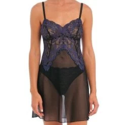 Wacoal Instant Icon Chemise Black Eclipse