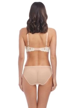 Wacoal Embrace Lace Contour Bra Nude -Fashion underwear WA853191 271 back Wacoal Lingerie Embrace Lace Naturally Nude Ivory Contour Bra