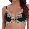 Wacoal Embrace Lace Plunge Bra Black -Fashion underwear WA853291 BLK primary Wacoal Lingerie Embrace Lace Black Plunge Underwired Bra