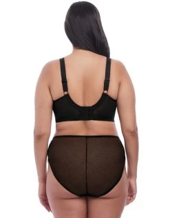 ELOMI Charley Moulded Spacer Bra Black -Fashion underwear charley black uw bandless spacer moulded bra el4383 high leg brief el4386 b 1