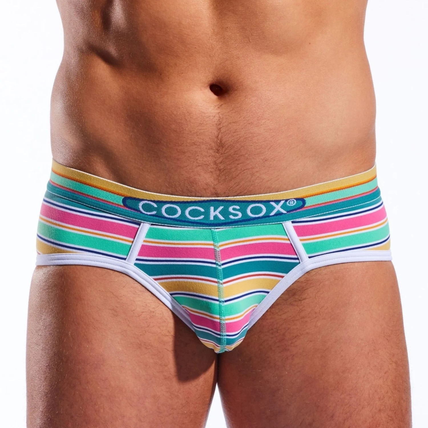 Cocksox Sports Brief Cape Canaveral Stripe 3 Cocksox Sports Brief Cape Canaveral Stripe