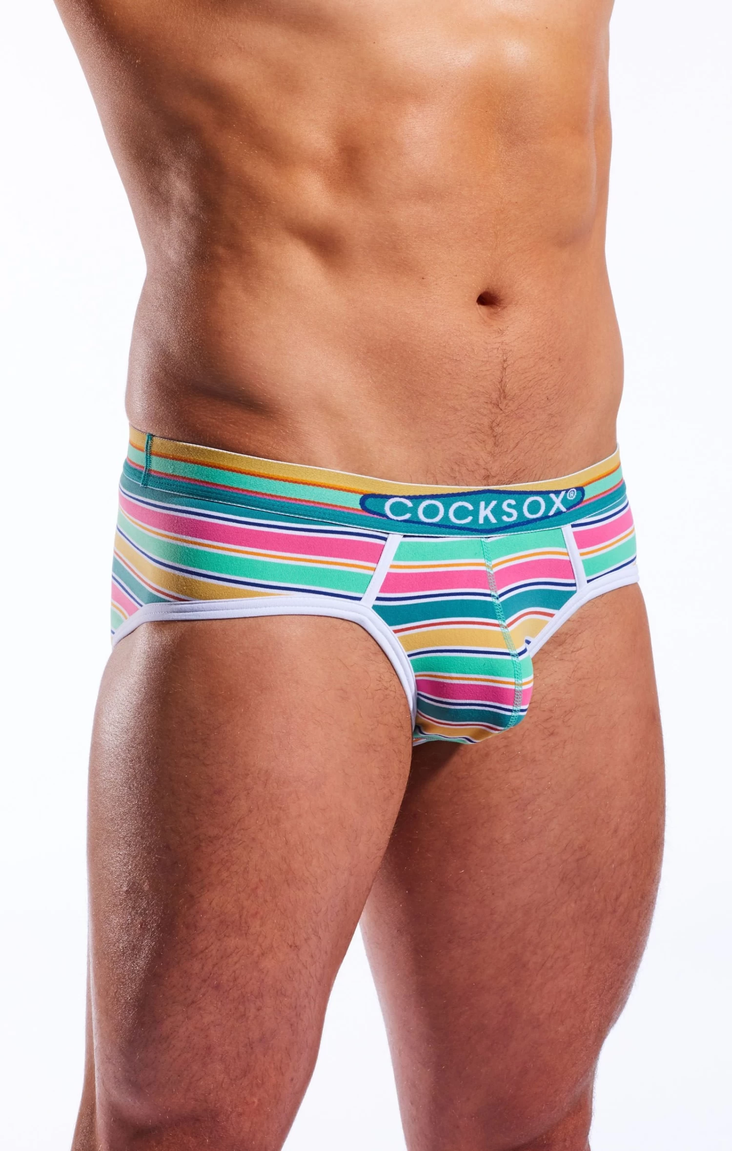 Cocksox Sports Brief Cape Canaveral Stripe 4 Cocksox Sports Brief Cape Canaveral Stripe - Image 2